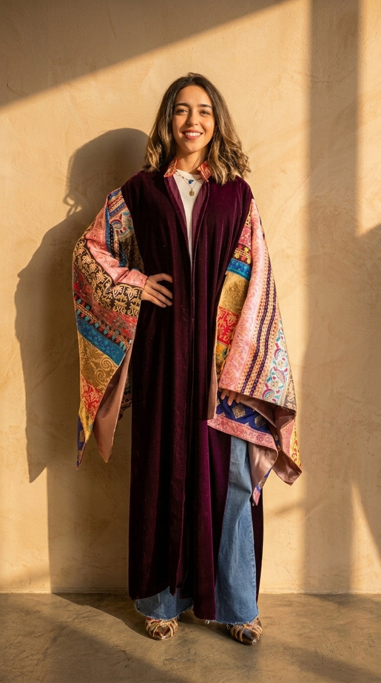 The Bohemian Velvet Abaya