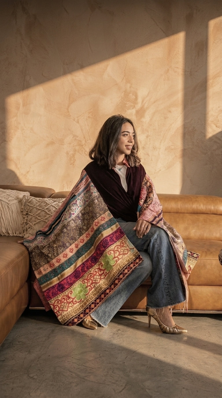 The Bohemian Velvet Abaya