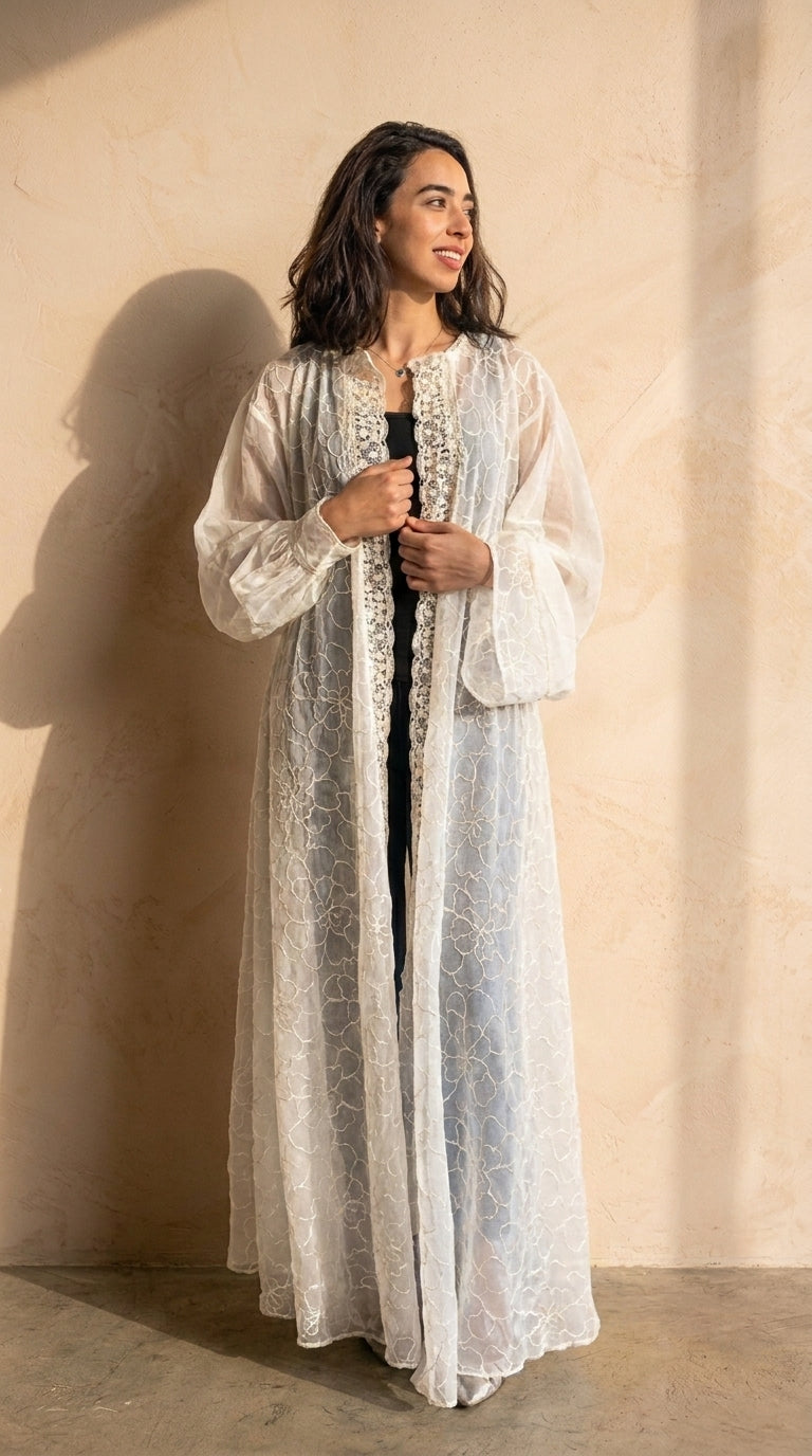 كيمونو Ivory Crochet Dream – Ward