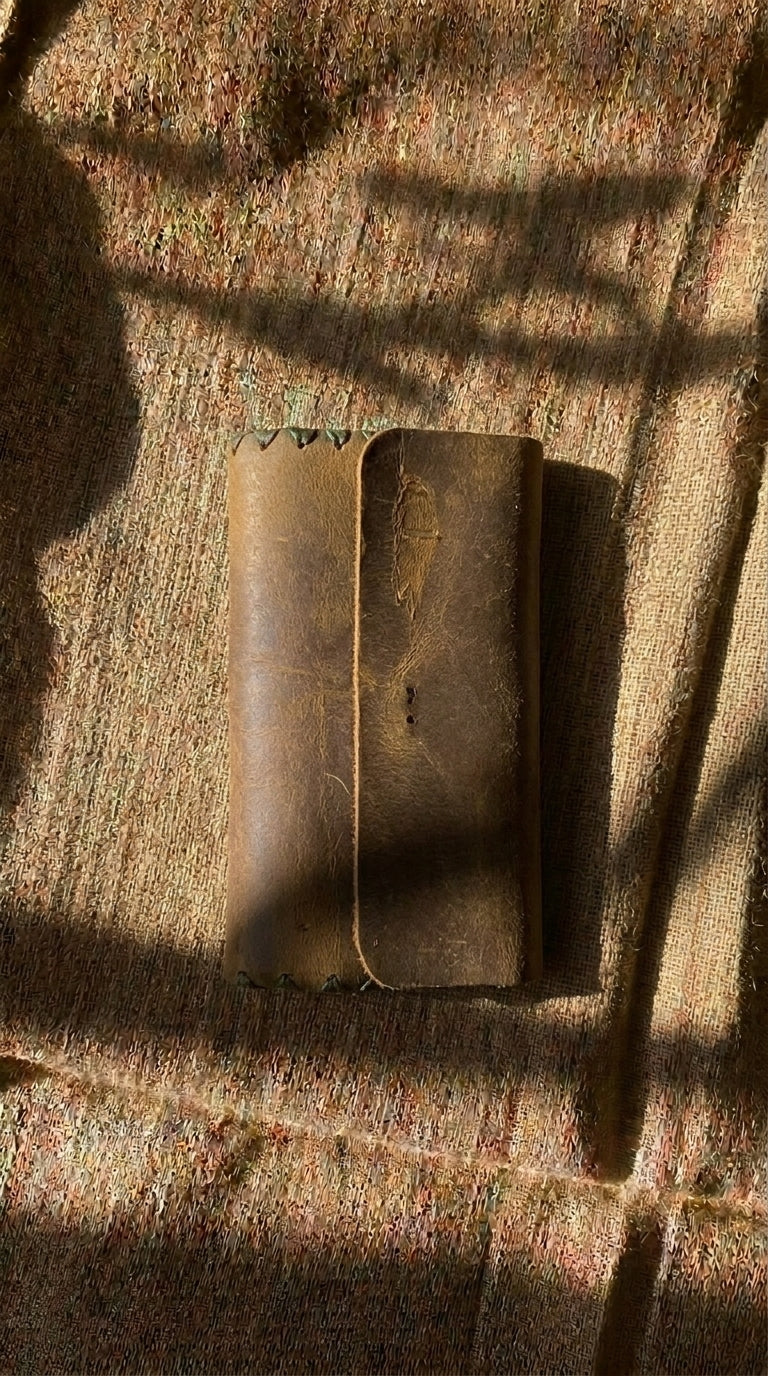 Leather Rolling Tobacco Pouch.