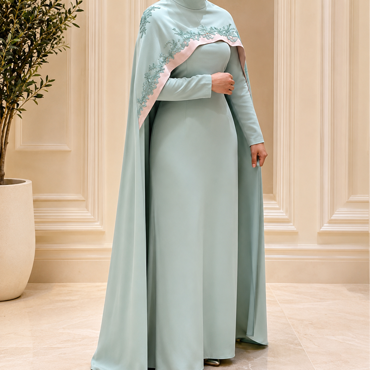 Mint green dress