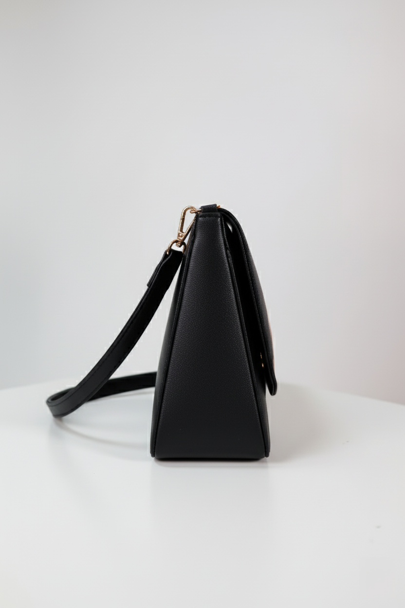 Silver Lady – Hand-Painted Triangle Bag
