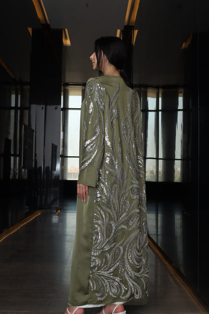 Luxe Olive Abaya