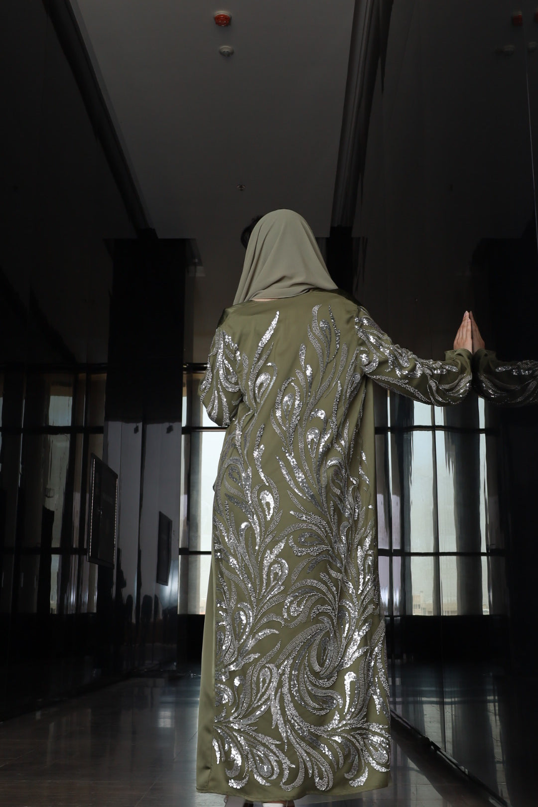 Luxe Olive Abaya