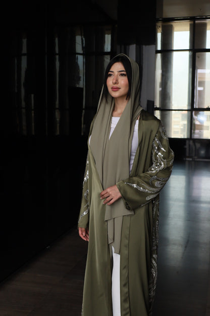 Luxe Olive Abaya