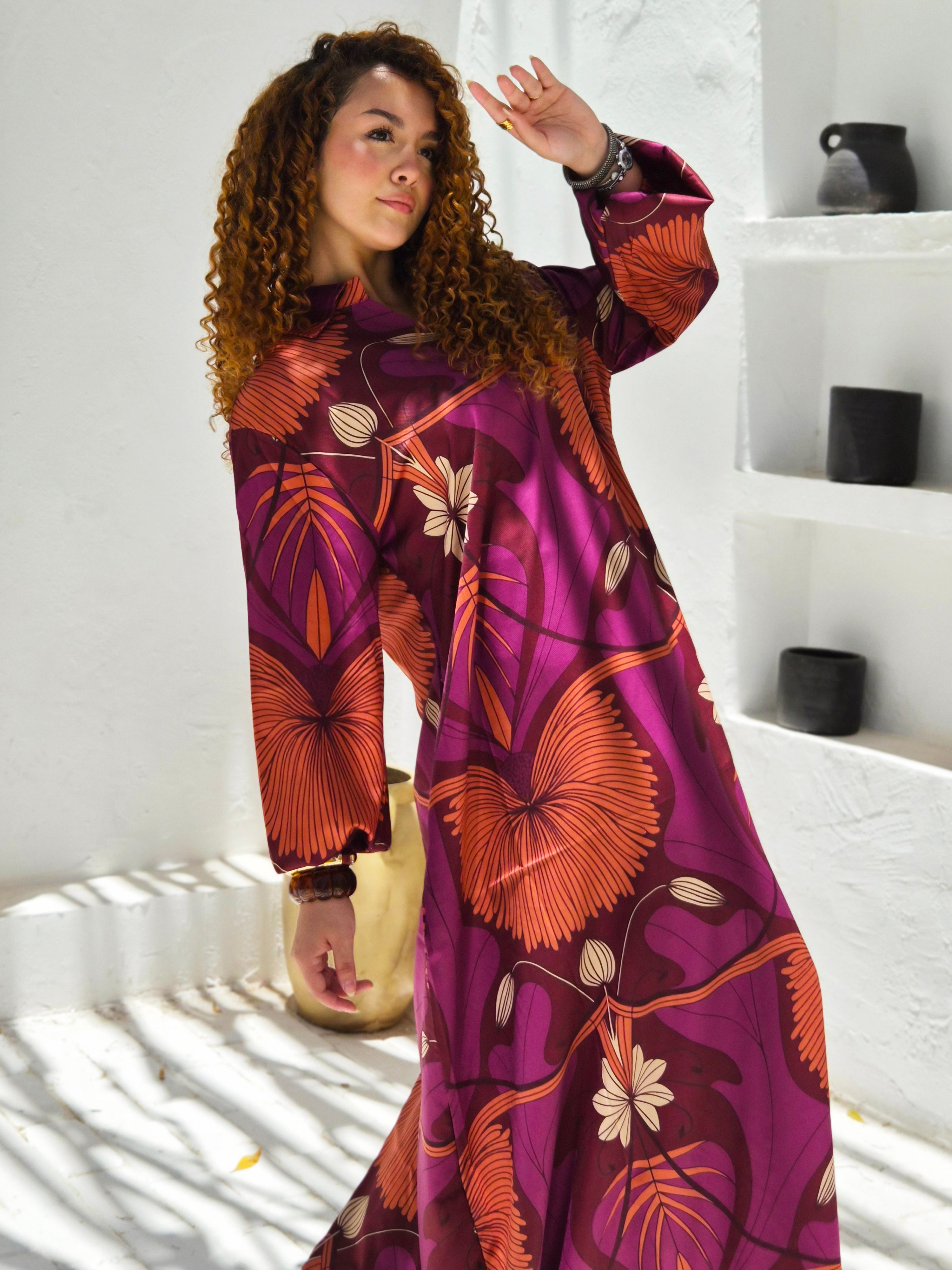 deep purple Jalabiya