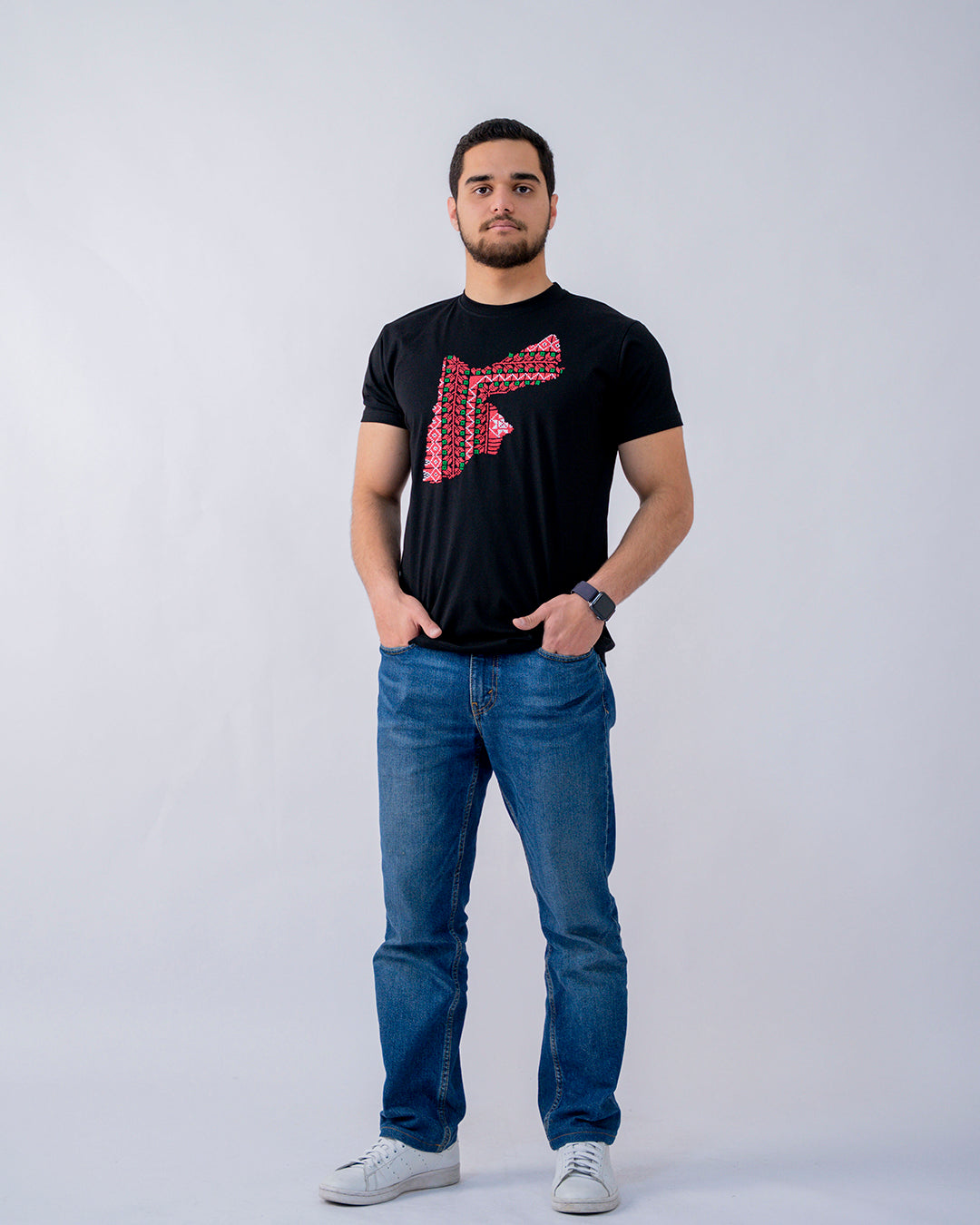 Jordan Map T-shirt – Maps Collection (Unisex)