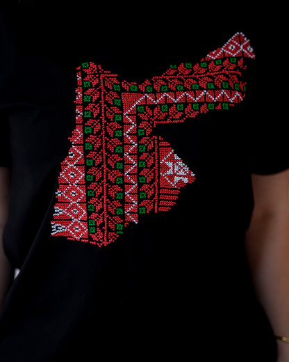 Jordan Map T-shirt – Maps Collection (Unisex)