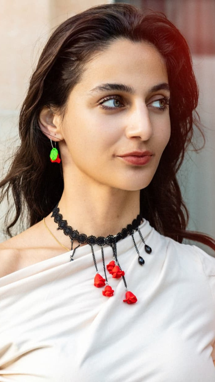 Velvet Rose Necklace