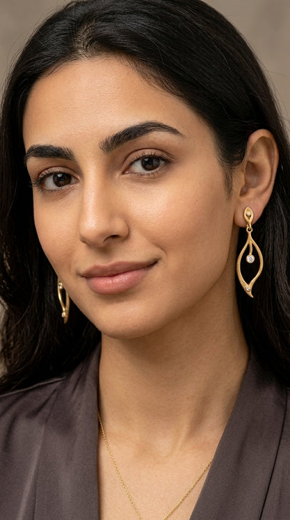 Leaf Drop Earrings