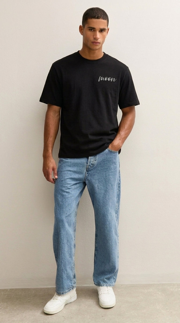 Moon Black T-Shirt