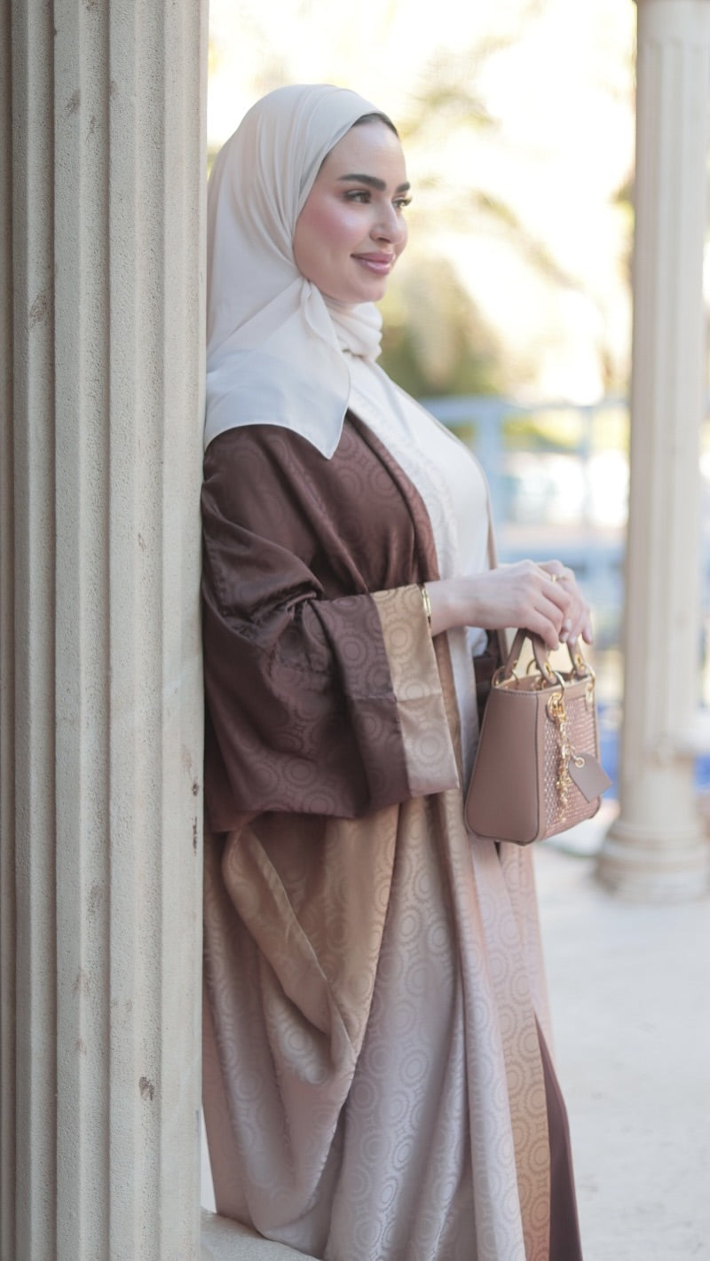The Essential Brown Open Abaya