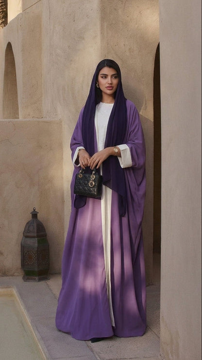 The Purple Pinstripe & Lilac Abaya