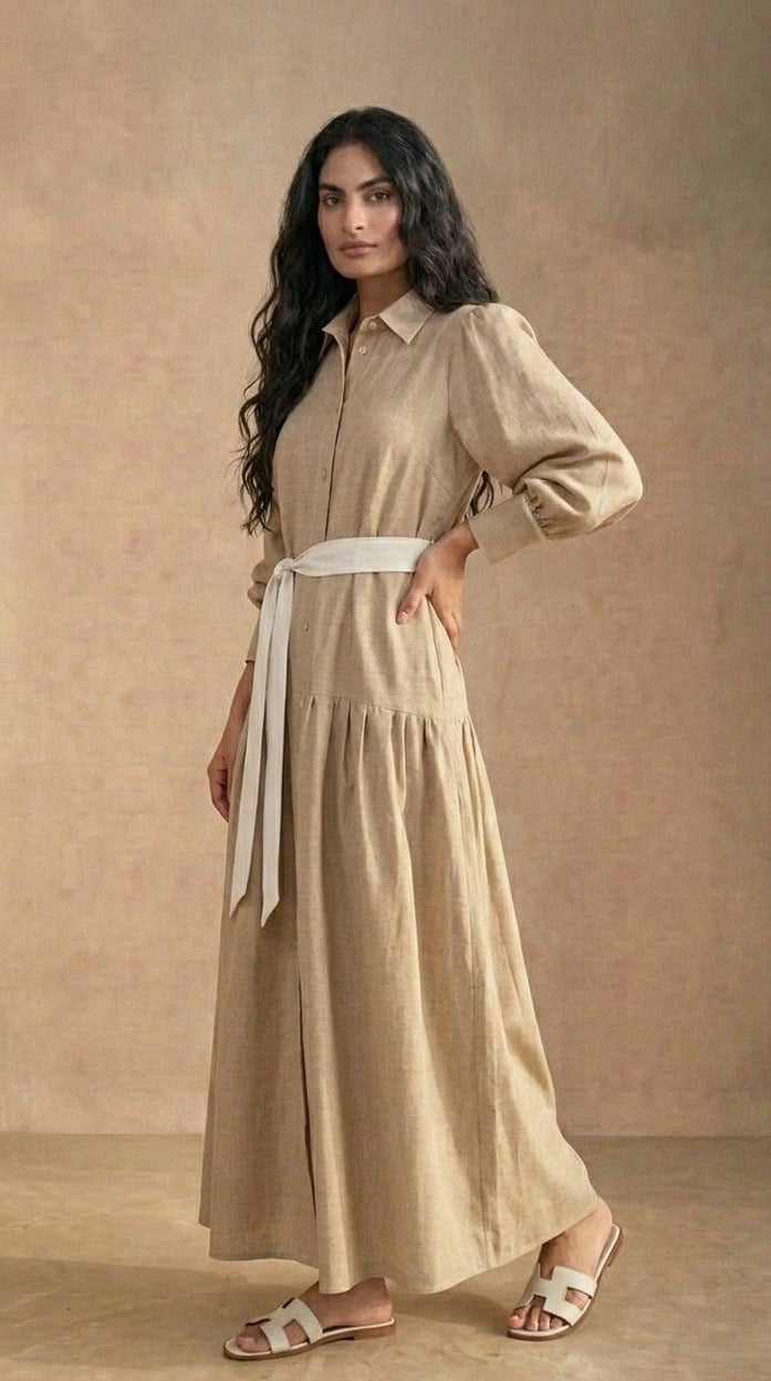 Linen Semi-Formal Dress