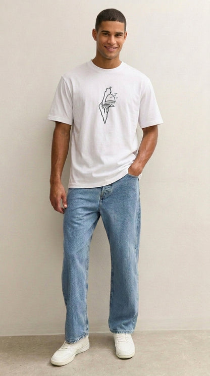 Graphic Print White T-Shirt