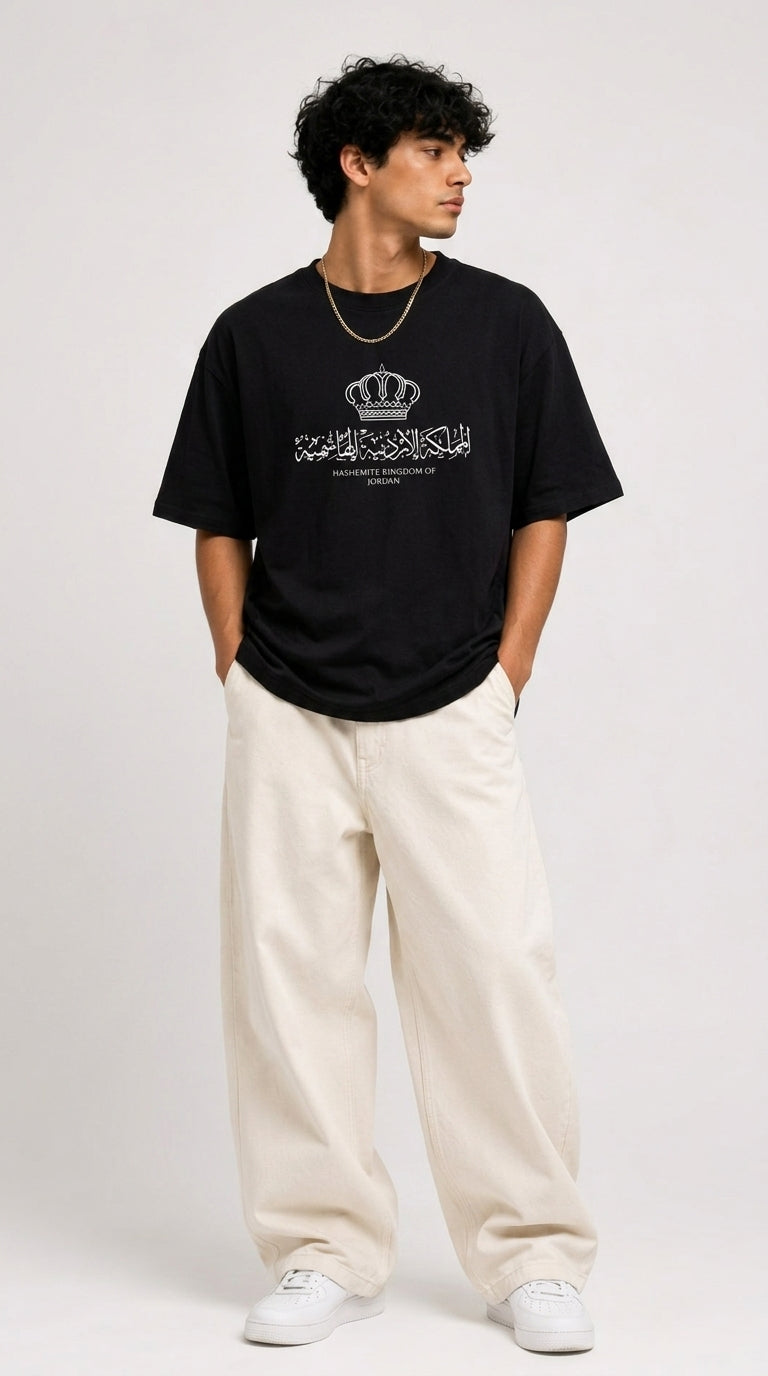 Oversized Jordanian Black T-Shirt