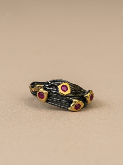 Nest Textured Statement Ring