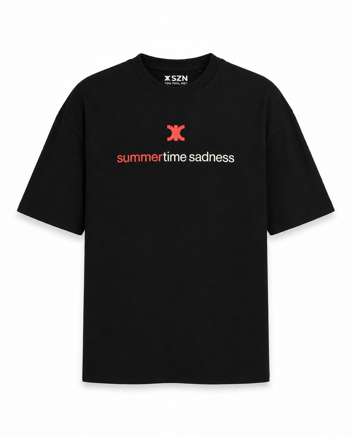 Black Oversized T-Shirt – "Summertime Sadness"