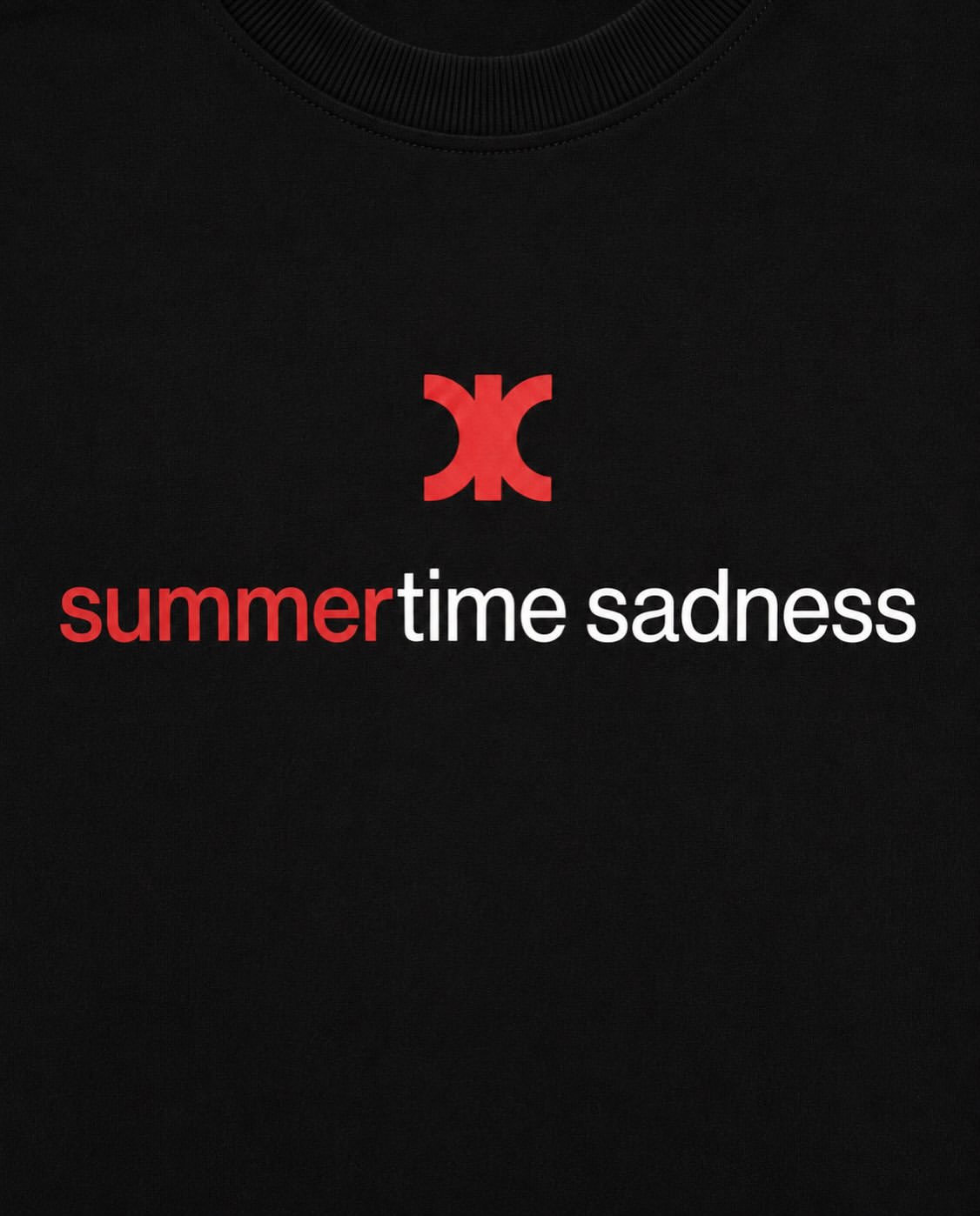Black Oversized T-Shirt – "Summertime Sadness"