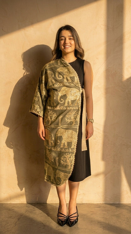 The Qasab Elephant Crop Jacket