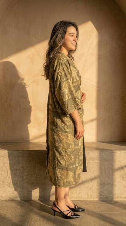 The Qasab Elephant Crop Jacket