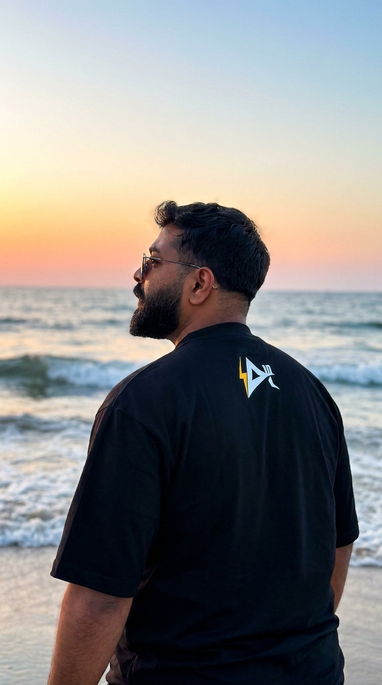 Geometric Apex Tee (black)