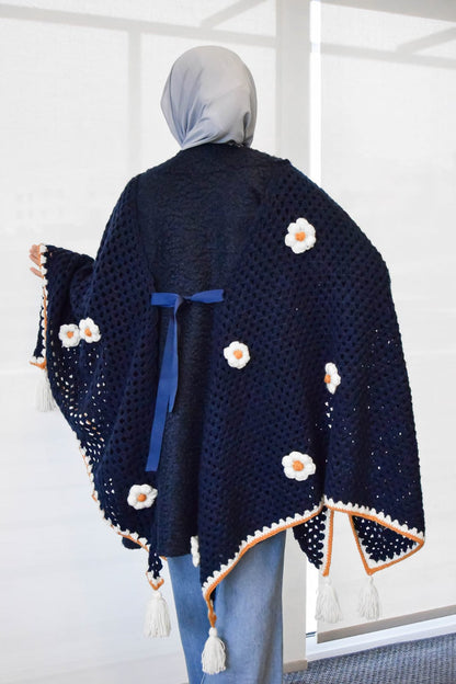 The Eman Collection: Artisan Boucle & Crochet Cardigan