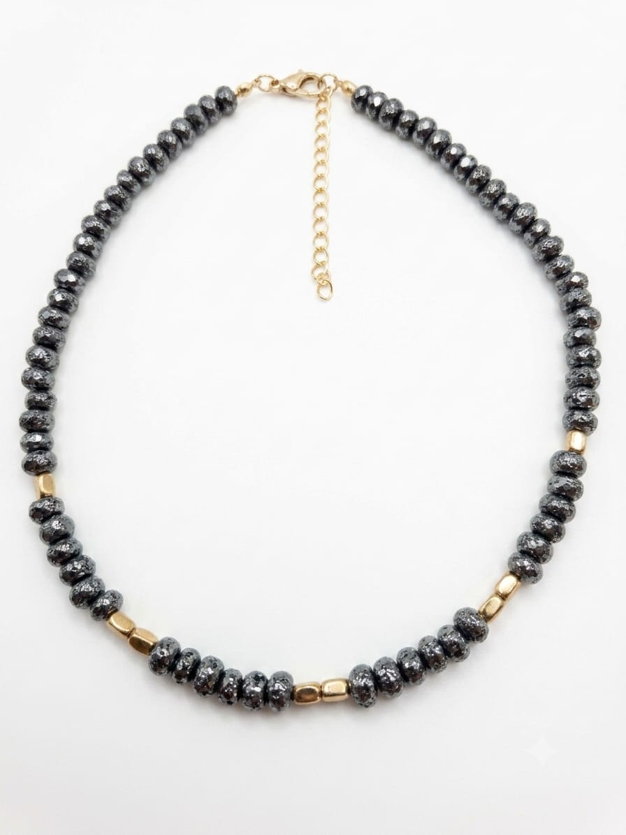Metallic Hematite Necklace