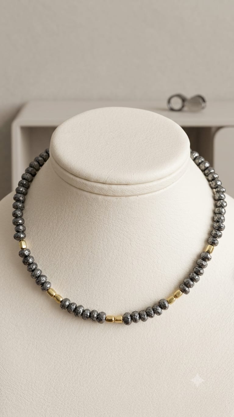 Metallic Hematite Necklace