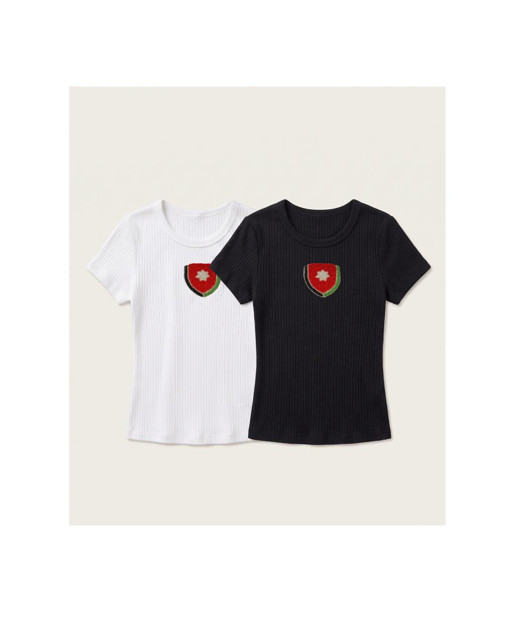 Jordanian Emblem Beaded Tee