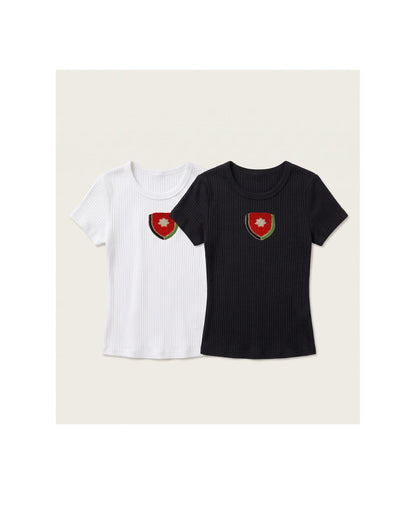 Jordanian Emblem Beaded Tee