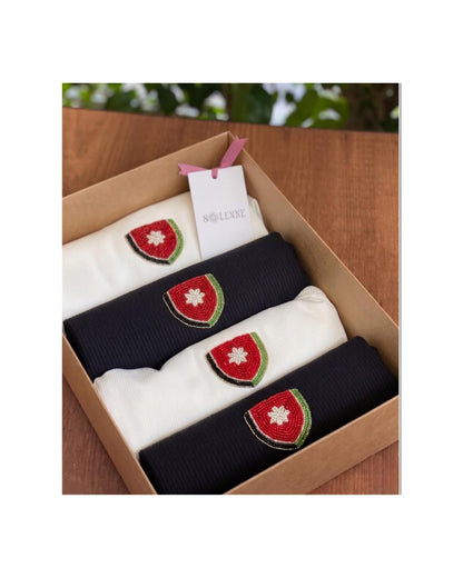 Jordanian Emblem Beaded Tee