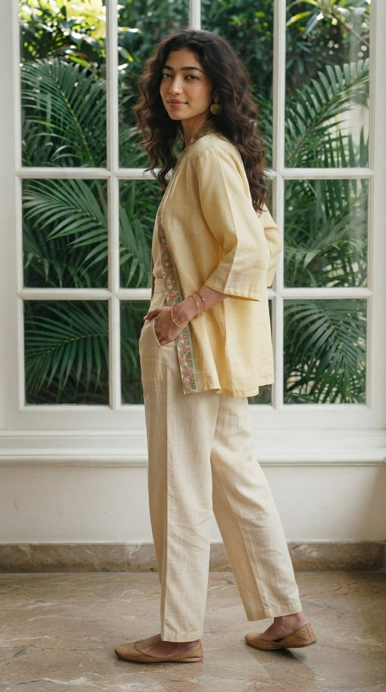 Floral Embroidered Sheer Lace cardigan