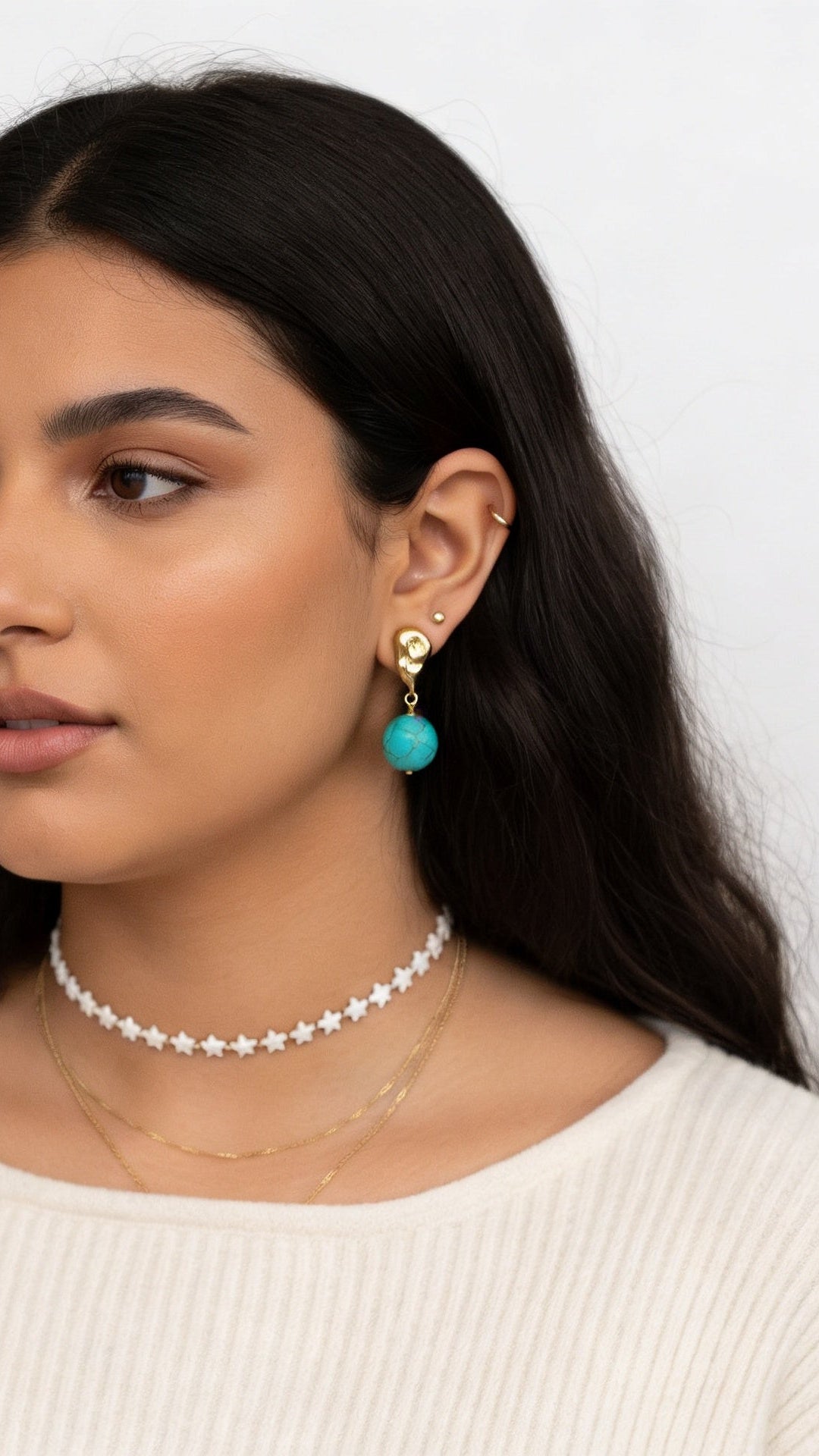 Turquoise earring
