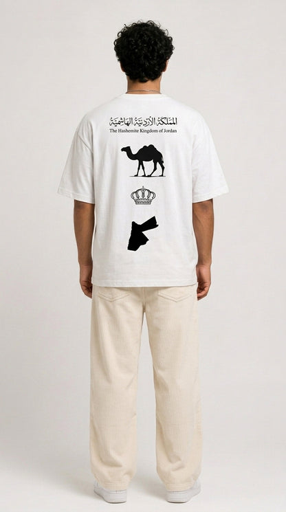 Oversized Jordanian white T-Shirt