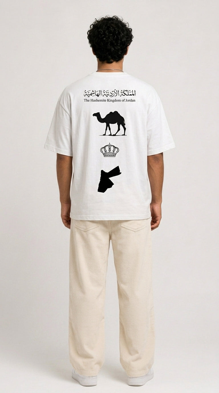 Oversized Jordanian white T-Shirt