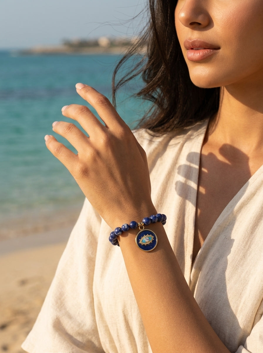 The Lapis Lazuli Eye Bracelet