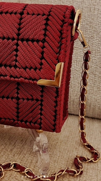 حقيبة Burgundy Bloom – Khoyot bags