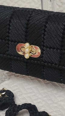 Handcrafted black Handbag
