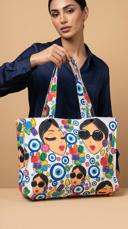 شنطة توت "جيجي والجواهر" – Joud Designs