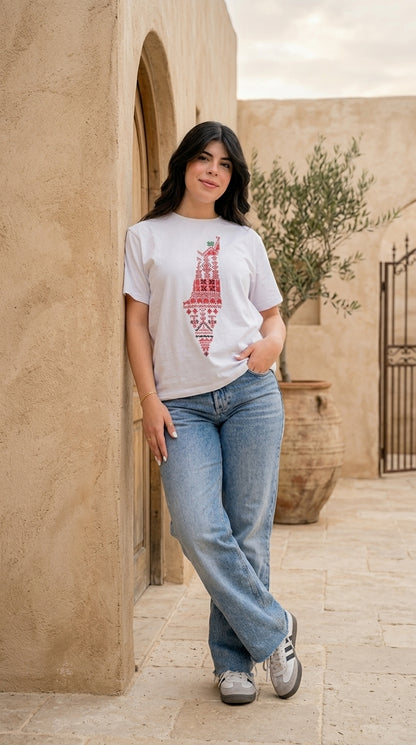 تيشيرت فلسطين – مجموعة خرائط (للجنسين)