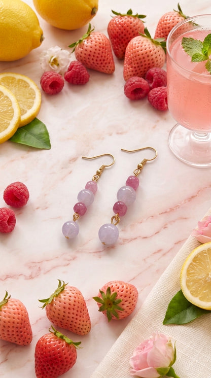 Ombre Pink Drop Earrings – The Pink Lemonade Collection
