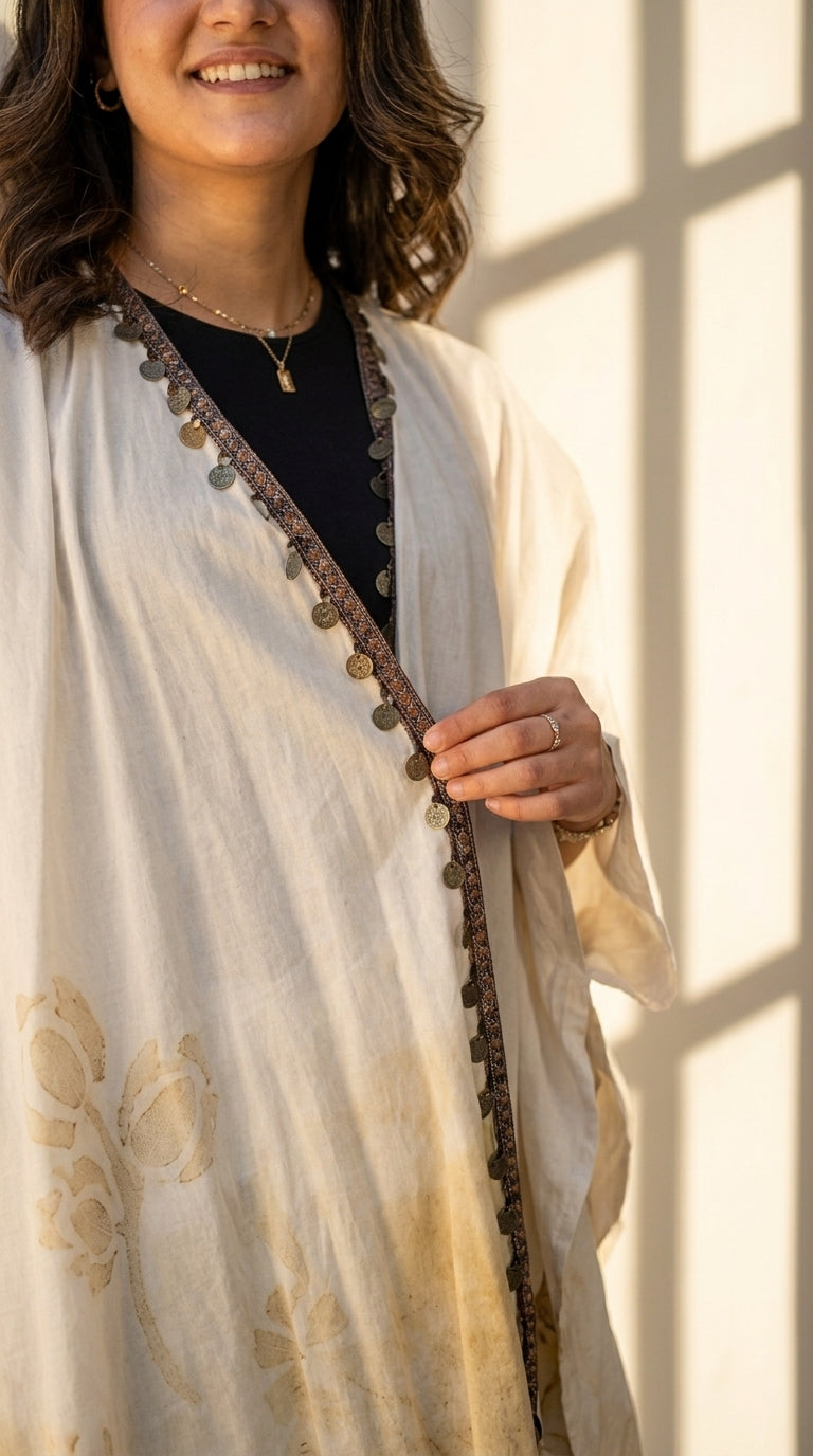 The Artisan Batik Cotton Cape
