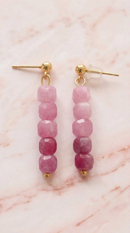 Pink Ombre Beaded Earrings – The Pink Lemonade Collection
