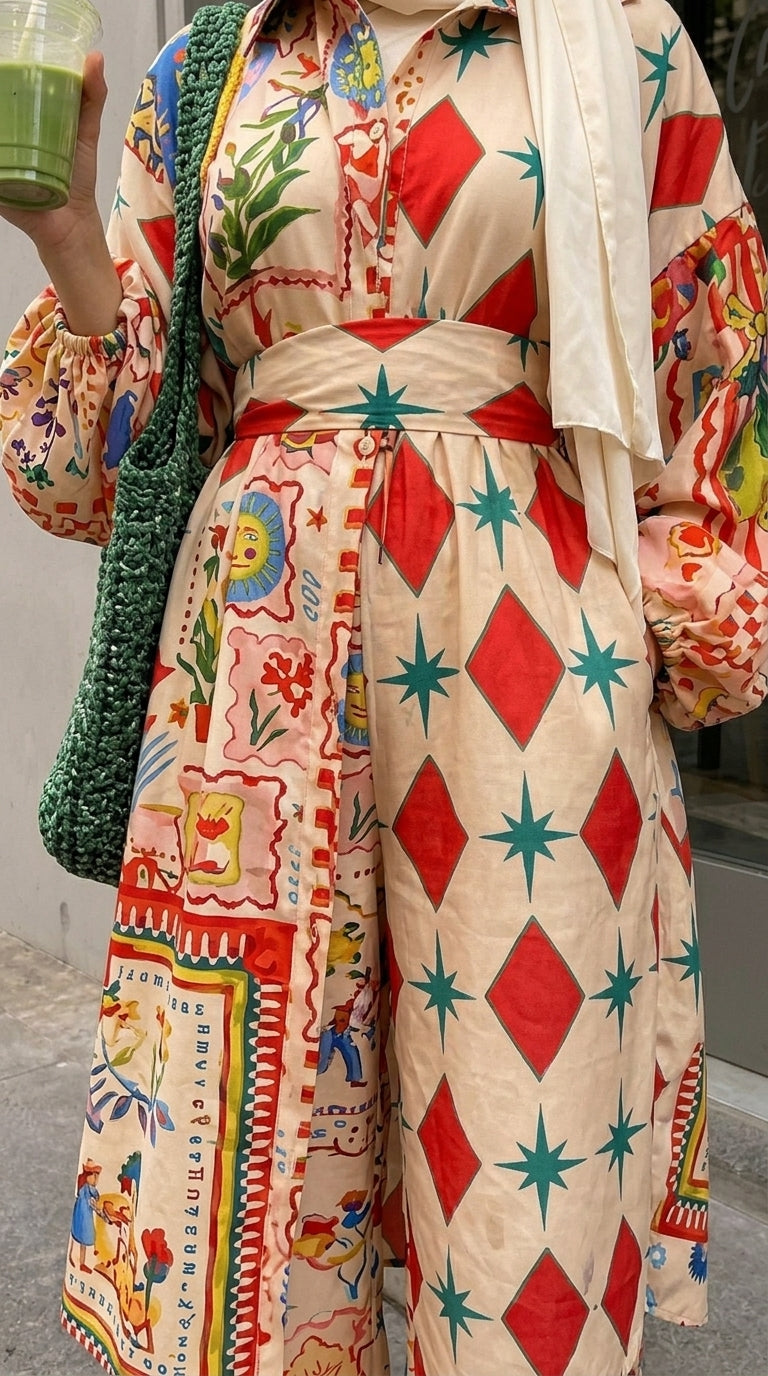 Geometric Print Co-Ord Set